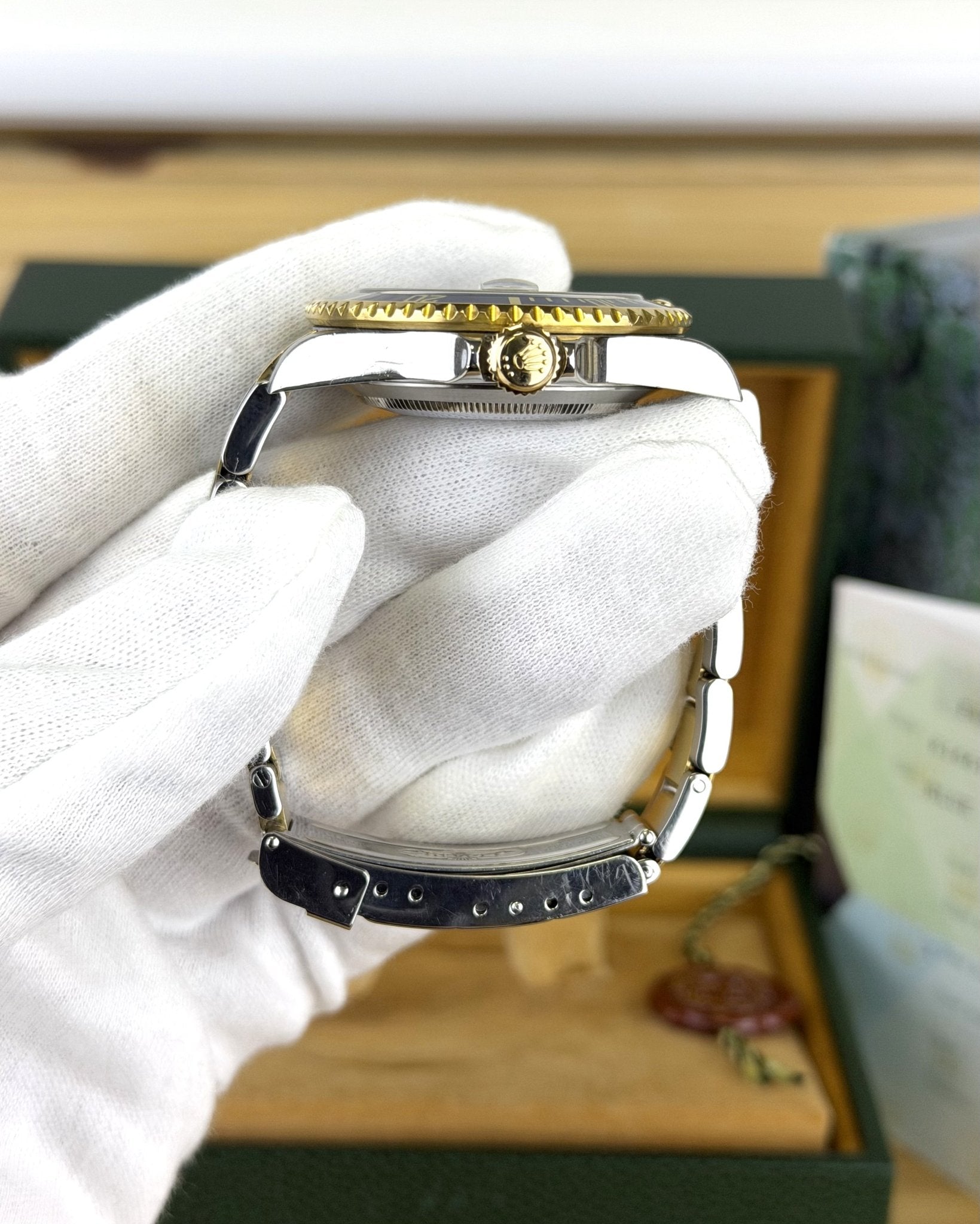 Rolex Submariner 16613 Bluesy Two Tone Stainless Steel & 18K Yellow Gold - ORATIME CO