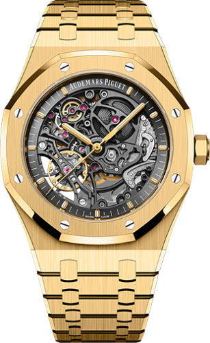 Audemars Piguet Royal Oak 15407BA.OO.1220BA.01 Royal 41mm Oak Double Balance Wheel Openworked Yellow Gold Main image