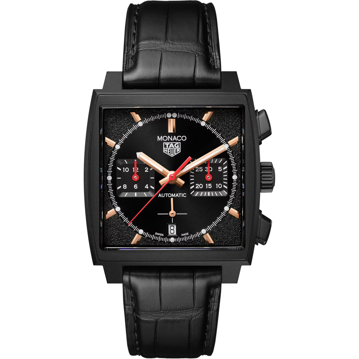 TAG Heuer Monaco Chronograph CBL2180.FC6497 Automatic, 39 mm, Titanium coated with black DLC