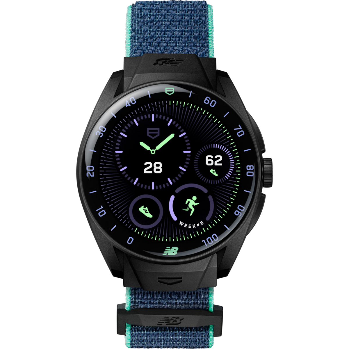 TAG Heuer Connected Calibre E5 x New Balance Edition SBT8082.EB0394 40 mm, Titanium grade 2 coated with black DLC