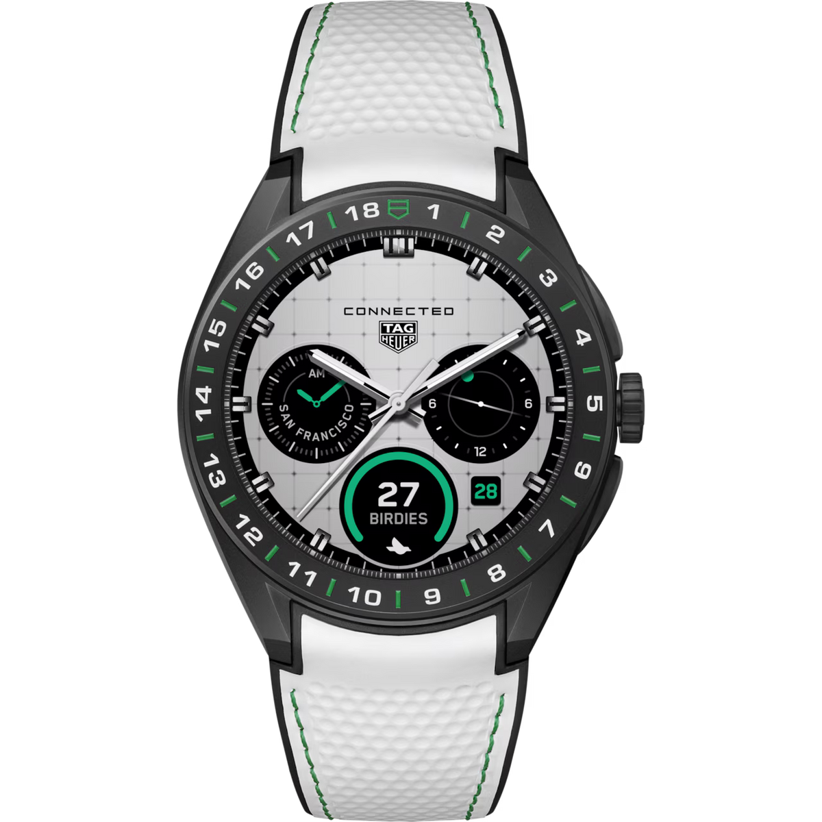 TAG Heuer Connected Calibre E5 Golf Edition SBT8A81.EB0335 45 mm, Titanium grade 2 coated with black DLC