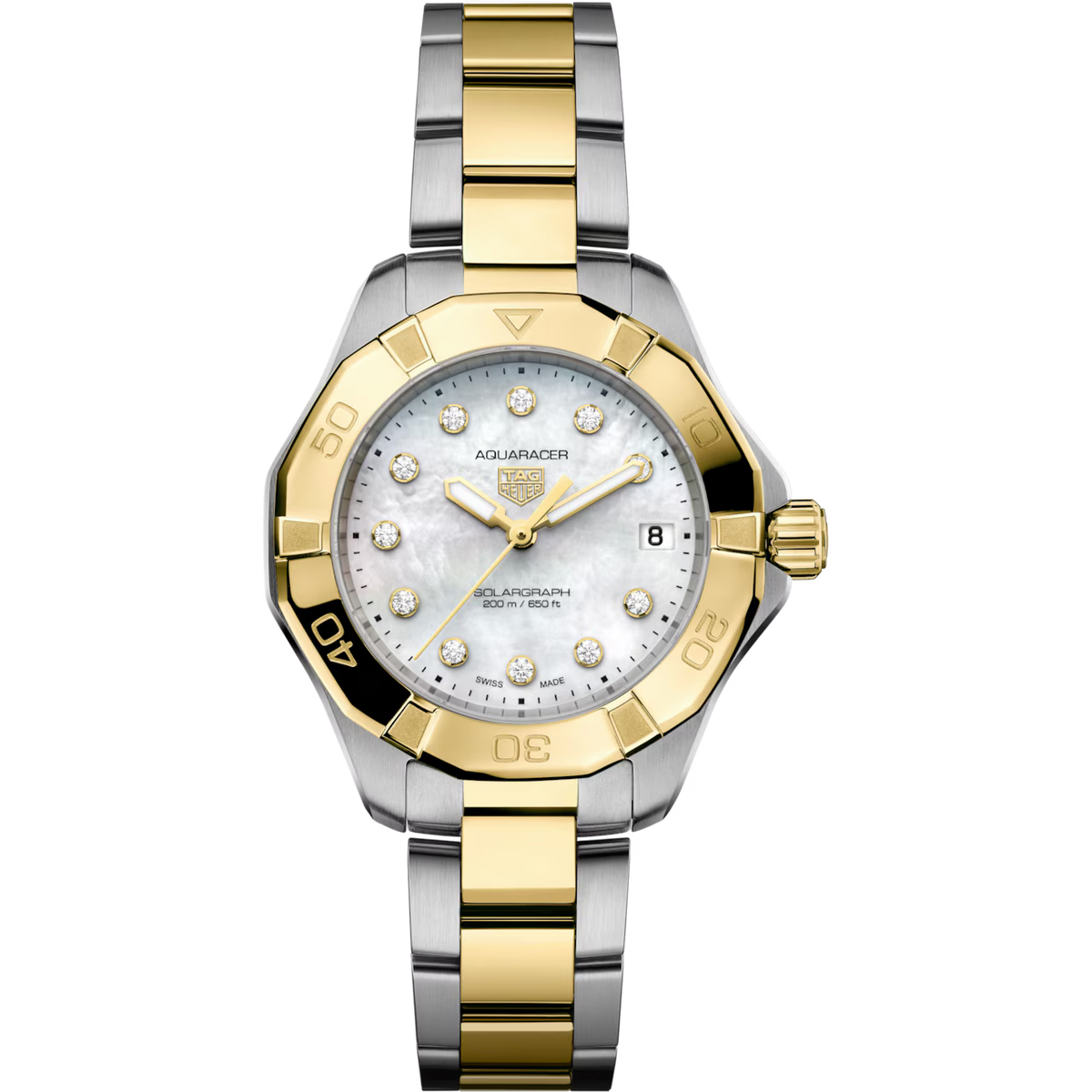 TAG Heuer Aquaracer Professional 200 Solargraph WBP1326.BB0004 Solar Quartz, 34 mm, Steel