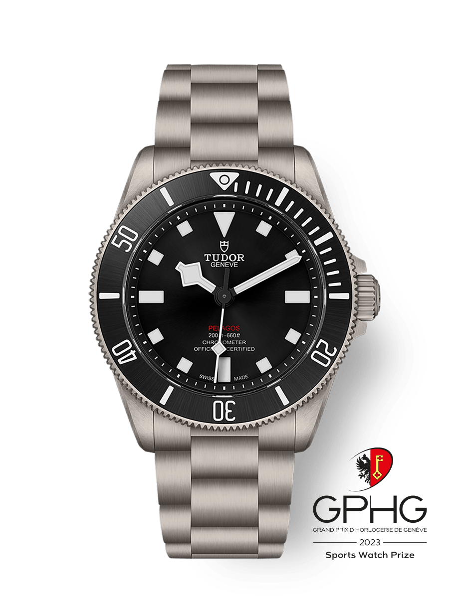 Tudor Pelagos 39 M25407N-0001 Unidirectional rotating bezel, Titanium bracelet, Black rubber strap Main image