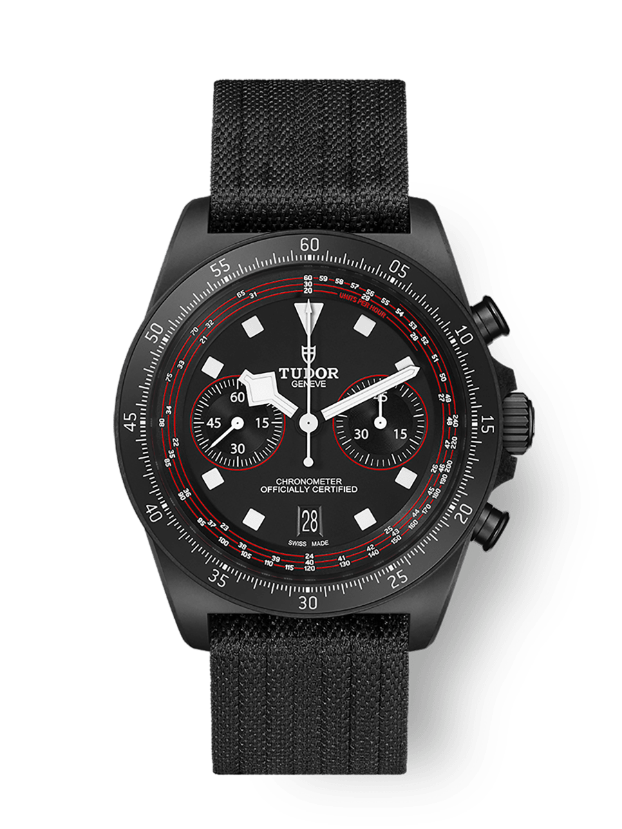 Tudor Pelagos FXD Chrono M25827KN-0001 43mm black carbon composite case, Black fabric strap Main image