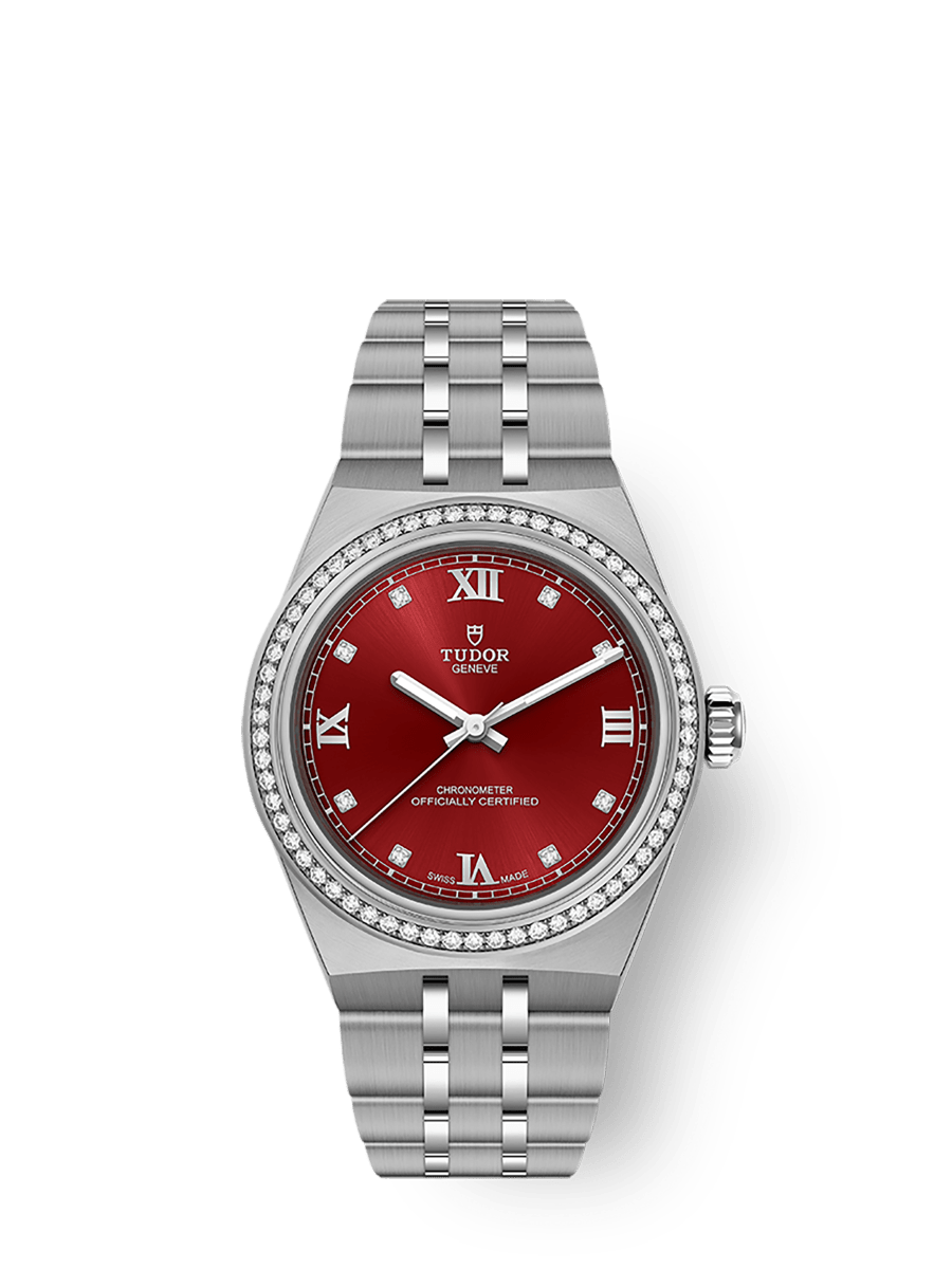 Tudor Royal M2830A1S0-0002 30mm steel case, Burgundy dial