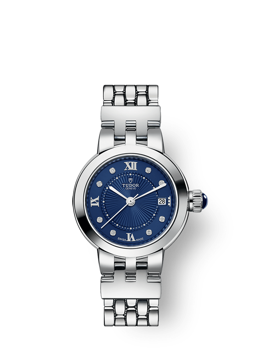 Tudor Clair de Rose M35200-0010 26mm steel case, Diamond-set dial