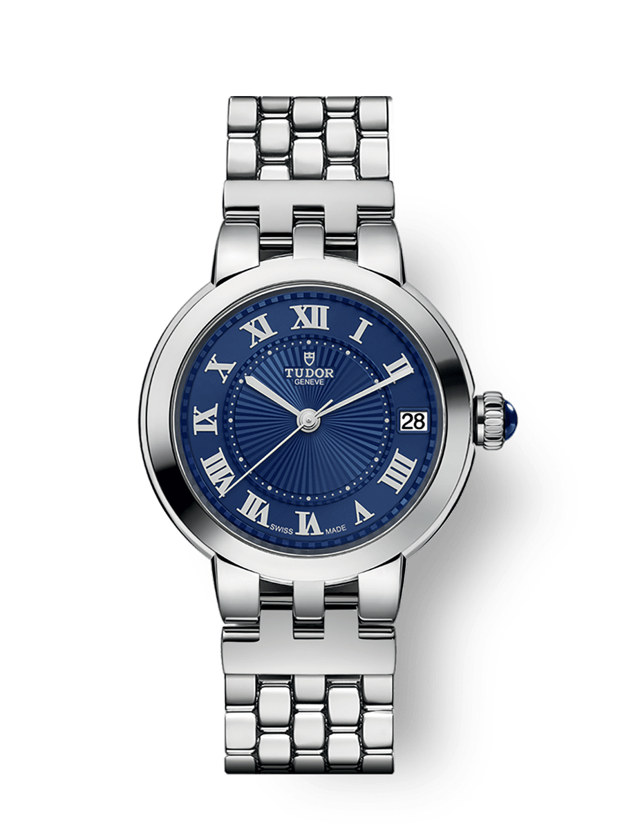 Tudor Clair de Rose M35800-0009 34mm steel case, Blue dial