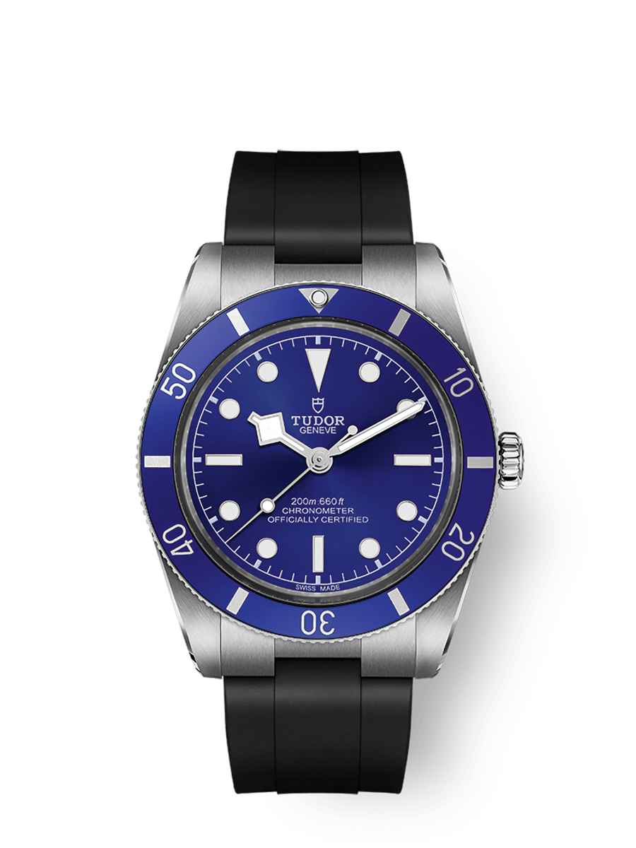 Tudor Black Bay 54 M79000B-0002 37mm steel case, Black rubber strap