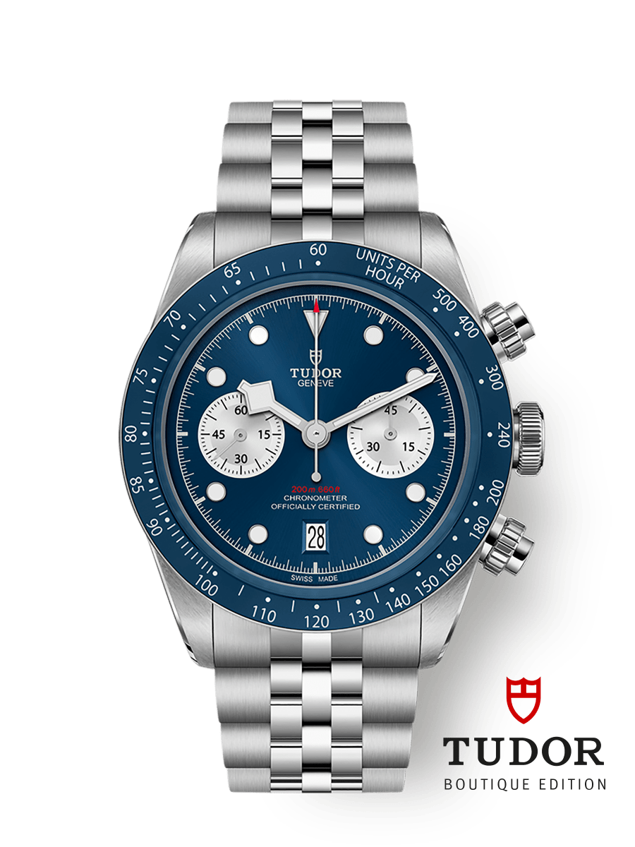Tudor Black Bay Chrono M79360B-0002 41mm steel case, Steel bracelet