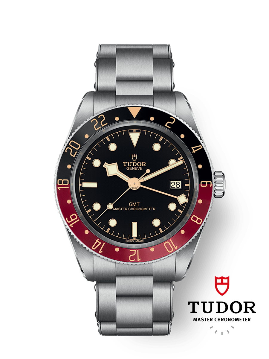 Tudor Black Bay 58 GMT M7939G1A0NRU-0001 39mm steel case, Black and burgundy bezel