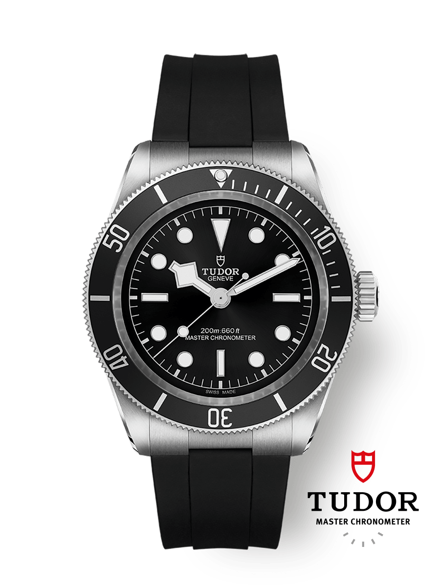 Tudor Black Bay M7941A1A0NU-0002 41mm steel case, Black rubber strap