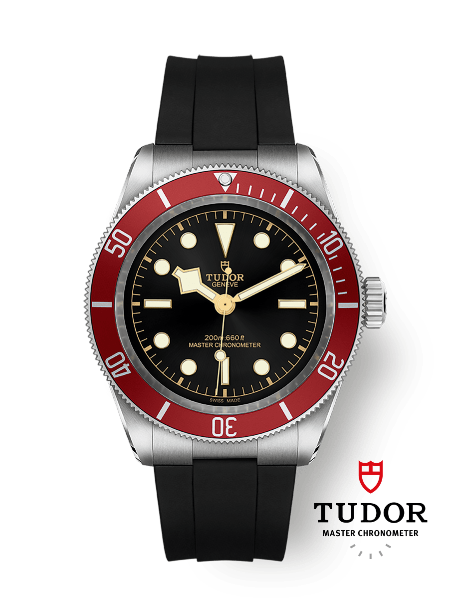 Tudor Black Bay M7941A1A0RU-0002 41mm steel case, Black rubber strap