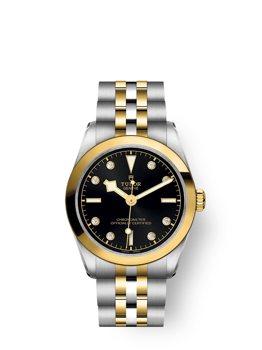 Tudor Black Bay One 31 S&G M79603-0006 31mm steel case, Diamond-set dial