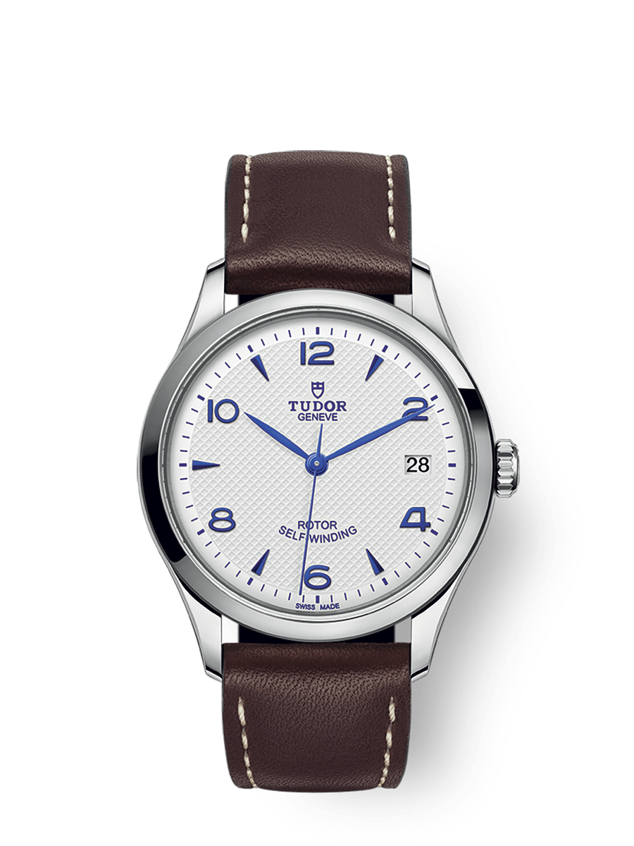 Tudor 1926 M91450-0010 36mm steel case, Brown leather bracelet