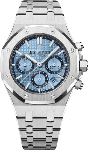 Audemars Piguet Royal Oak Chronograph 26317BC.OO.1256BC.01 White Gold 38mm Blue Dial