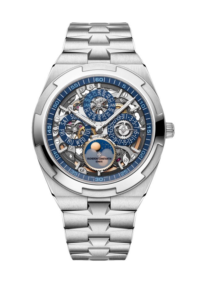 Vacheron Constantin Overseas perpetual calendar ultra-thin skeleton 4300V/220G-B946 41.5 mm - White Gold Main image