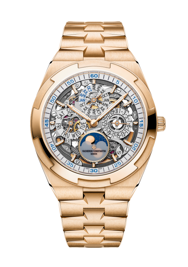 Vacheron Constantin Overseas perpetual calendar ultra-thin skeleton 4300V/220R-B547 41.5 mm - Pink Gold Main image