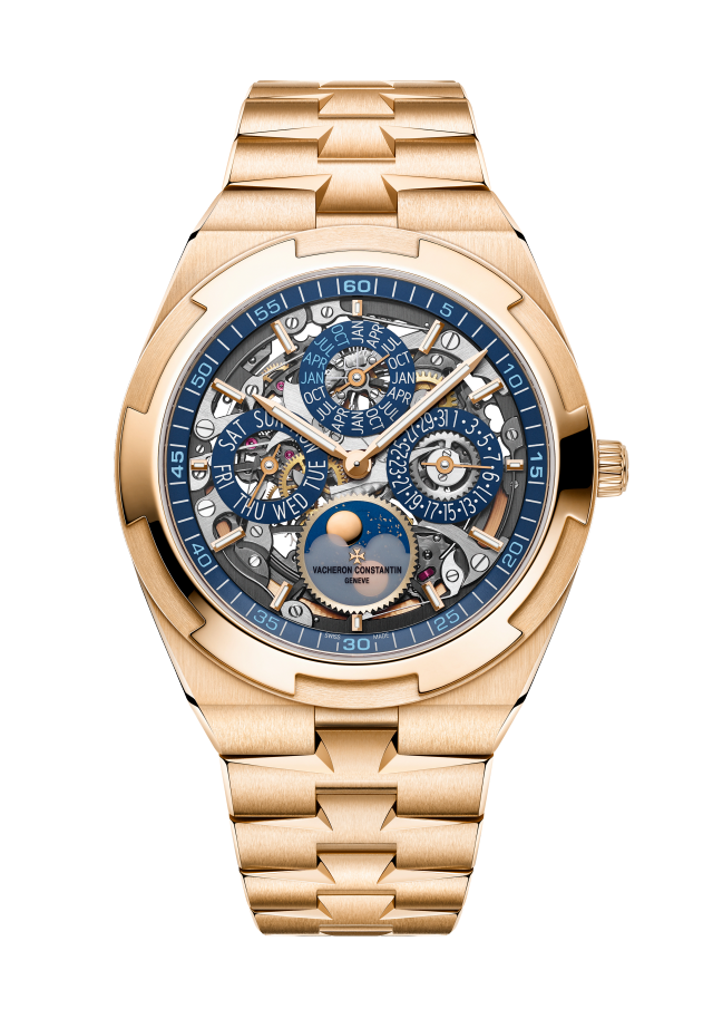Vacheron Constantin Overseas perpetual calendar ultra-thin skeleton 4300V/220R-B642 41.5 mm - Pink Gold Main image