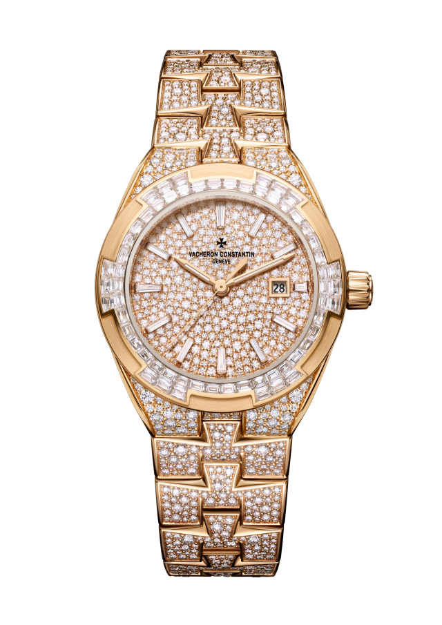 Vacheron Constantin Overseas self-winding high jewellery 4617V/215R-H040 35 mm - Pink Gold
