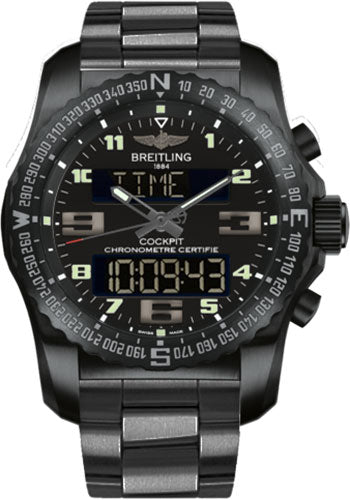 Breitling VB501022/BD41/176V Cockpit B50 46mm Black Titanium Case - Volcano Black Dial - Black Titanium Professional III Bracelet