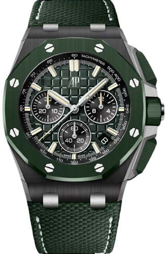 Audemars Piguet Royal Oak 26420CE.OO.A063VE.01 Selfwinding Chronograph 43mm Dark Green "Méga Tapisserie" Dial Main image