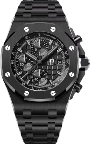 Audemars Piguet Royal Oak 26238CE.OO.1300CE.02 Selfwinding Chronograph 42mm Black "Méga Tapisserie" Dial