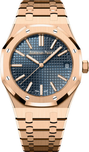 Audemars Piguet Royal Oak 15510OR.OO.1320OR.01 41mm Selfwinding "50th Anniversary" Rose Gold Blue Dial Main image