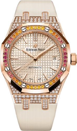 Audemars Piguet Royal Oak 15452OR.ZY.D038VE.01 37mm Selfwinding Rose Gold Sapphire Garnet