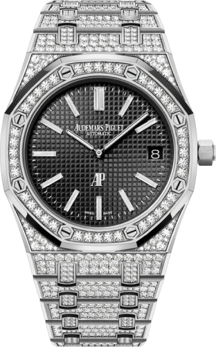 Audemars Piguet Royal Oak 15202BC.ZZ.1241BC.03 39mm Extra-Thin White Gold/Diamond Light Blue Dial Main image
