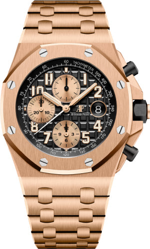 Audemars Piguet Royal Oak Offshore 26470OR.OO.1000OR.03.A 42mm "Brick" Chronograph Rose Gold Black Dial Main image
