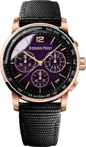 Audemars Piguet Code 11.59 26393OR.OO.A002KB.02 Chronograph 41mm Rose Gold Purple Dial Main image