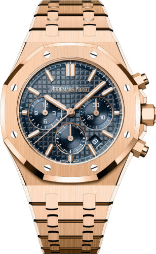 Audemars Piguet Royal Oak 26715OR.OO.1356OR.01 38mm Chronograph Rose Gold Blue Dial Main image