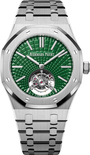 Audemars Piguet Royal Oak 26534TI.OO.1220TI.01 41mm Selfwinding Flying Tourbillon Titanium Green Dial Main image