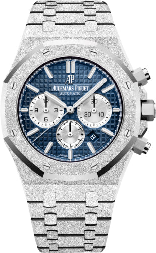 Audemars Piguet Royal Oak 26331BC.GG.1224BC.02 41mm Frosted Gold Chronograph Blue Dial