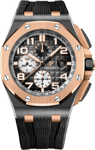 Audemars Piguet Royal Oak Offshore 26405NR.OO.A002CA.01 44mm Chronograph Black Ceramic Rose Gold Grey