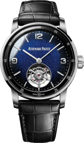 Audemars Piguet Code 11.59 26396BC.OO.D002CR.01 Flying Tourbillon 41mm White Gold Blue Aventurine Dial