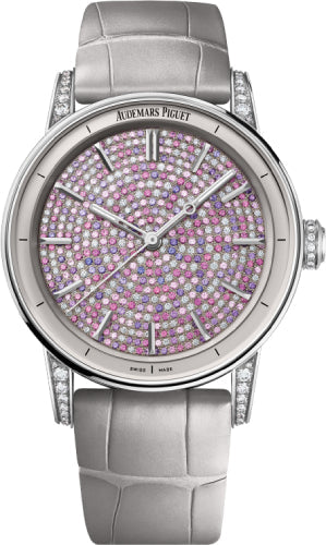 Audemars Piguet Code 11.59 77410BC.ZZ.D132CR.01 Selfwinding White Gold 38mm Pink Sapphires & Diamond Dial