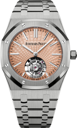 Audemars Piguet Royal Oak 26531TI.OO.1220TI.01 41mm Flying Tourbillon Titanium 41mm Salmon Dial