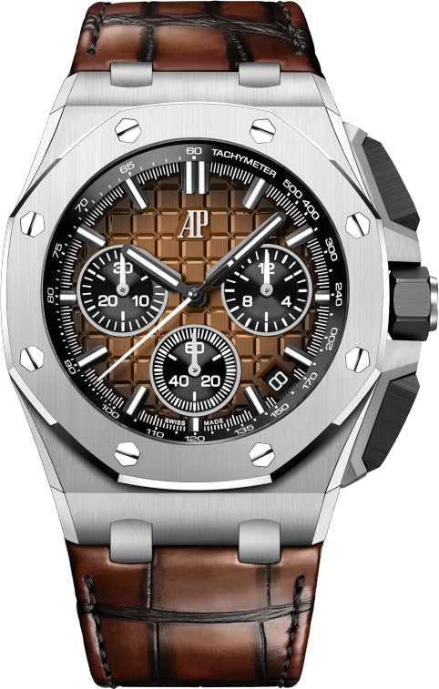 Audemars Piguet Royal Oak Offshore 26420ST.OO.A828CR.01 Offshore 43mm Chronograph 43mm Steel Smoked Bronze Dial