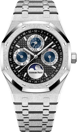 Audemars Piguet Royal Oak 26574BC.GG.1224BC.01 41mm Frosted Gold Perpetual Calendar "Japan" Black Dial