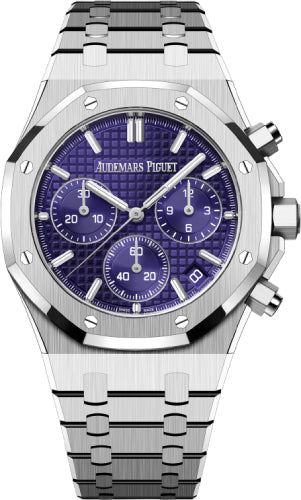 Audemars Piguet Royal Oak 26240BC.OO.1320BC.01 41mm Chronograph White Gold Purple Dial Main image