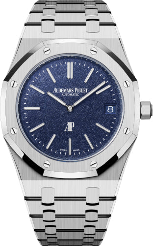 Audemars Piguet Royal Oak 16202BC.OO.1240BC.02 "Jumbo" 39mm Extra-Thin White Gold Grainy Blue Dial