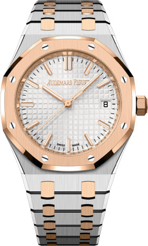 Audemars Piguet Royal Oak 77450SR.OO.1361SR.02 34mm Rose Gold/Stainless Steel Silver Dial
