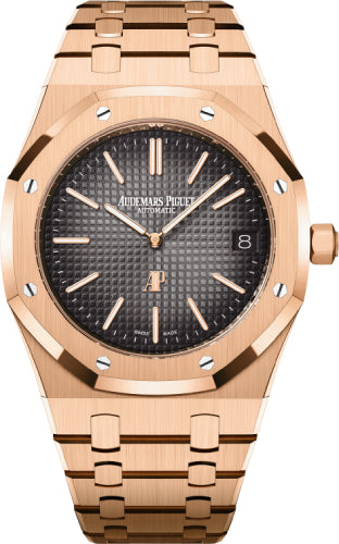 Audemars Piguet Royal Oak 16202OR.OO.1240OR.02 39mm Jumbo Extra-ThinRose Gold Grey Dial
