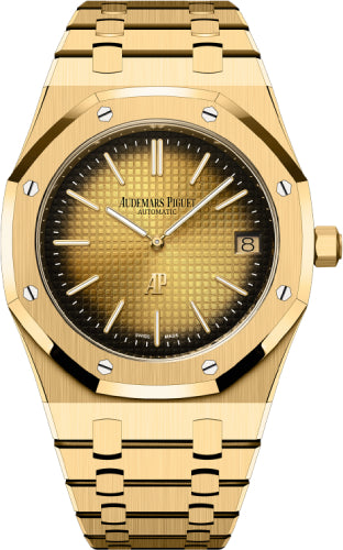 Audemars Piguet Royal Oak 16202BA.OO.1240BA.02 Jumbo 39mm Extra-Thin Yellow Gold Smoked Yellow Dial Main image