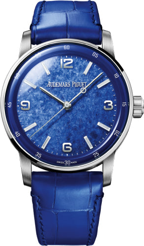 Audemars Piguet Code 11.59 15210BC.OO.A021CR.01 Selfwinding 41mm White Gold Blue Sodalite Gemstone Diamond Dial