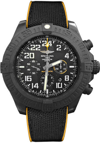 Breitling Avenger XB1210E4/BE89/257S/X20D.4 Hurricane 50mm Breitlight Case - Volcano Black Dial - Anthracite Yellow Military Rubber Strap Main image